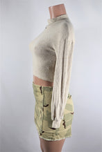 Load image into Gallery viewer, Camo Khaki cargo skirt

