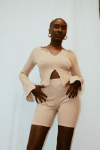Load image into Gallery viewer, LIZA BIKER SHORT SET (TAUPE)

