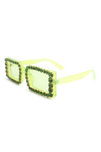 Load image into Gallery viewer, Rectangle Diamond Rhinestone Square Sunglasses
