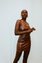 Load image into Gallery viewer, ALICIA FAUX LEATHER DRESS
