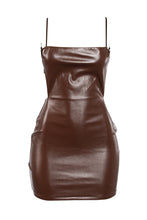 Load image into Gallery viewer, ALICIA FAUX LEATHER DRESS
