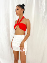 Load image into Gallery viewer, TORI TWIST TIE TOP - RED
